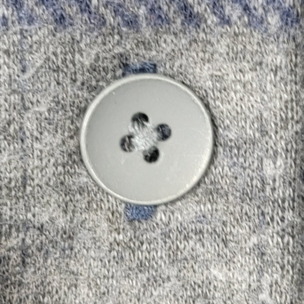 Tommy Bahama Mens 3X Gray Blue Plaid Flannel Long Sleeve Button Down Shirt - Picture 10 of 16